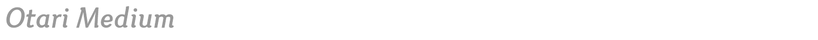 Otari font preview